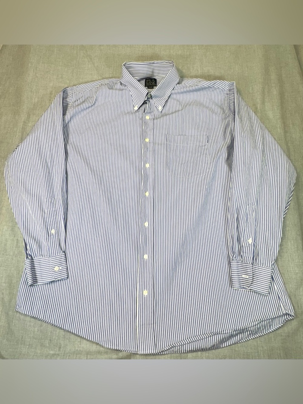 Jos. A. Bank Blue and White Stripe Dress Shirt